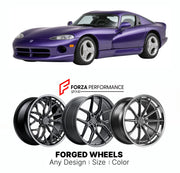 FORGED WHEELS RIMS for DODGE VIPER FINAL EDITION SR II 1996 - 2002

Custom forged wheels for Dodge Viper Final Edition SR II 1996 - 2002. Made-to-order monoblock, 2-piece and 3-piece rims in custom sizes, offsets, colors and finishes with guaranteed fitment.

We manufacture premium quality forged wheels rims for Dodge Viper Final Edition SR II 1996 - 2002 in any design, size, color.

THIS WHEEL DESIGN CAN BE CUSTOM-MADE FOR YOUR CAR IN ANY SIZE AND COLOR OPTIONS
Available in monoblock, 2-piece, 3-piece, duo