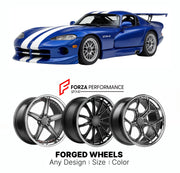 FORGED WHEELS RIMS for DODGE VIPER GTS-R SR II 1996 - 2002

Custom forged wheels for Dodge Viper GTS-R SR II 1996 - 2002. Made-to-order monoblock, 2-piece and 3-piece rims in custom sizes, offsets, colors and finishes with guaranteed fitment.

We manufacture premium quality forged wheels rims for Dodge Viper GTS-R SR II 1996 - 2002 in any design, size, color.

THIS WHEEL DESIGN CAN BE CUSTOM-MADE FOR YOUR CAR IN ANY SIZE AND COLOR OPTIONS
Available in monoblock, 2-piece, 3-piece, duoblock, beadlock
3D wheel