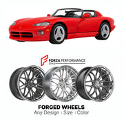 FORGED WHEELS RIMS for DODGE VIPER RT 10 SR I 1992 - 1995

Custom forged wheels for Dodge Viper RT 10 SR I 1992 - 1995. Made-to-order monoblock, 2-piece and 3-piece rims in custom sizes, offsets, colors and finishes with guaranteed fitment.

We manufacture premium quality forged wheels rims for Dodge Viper RT 10 SR I 1992 - 1995 in any design, size, color.

THIS WHEEL DESIGN CAN BE CUSTOM-MADE FOR YOUR CAR IN ANY SIZE AND COLOR OPTIONS
Available in monoblock, 2-piece, 3-piece, duoblock, beadlock
3D wheel re