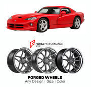 FORGED WHEELS RIMS for DODGE VIPER ZB I SRT 2003 - 2006

Custom forged wheels for Dodge Viper ZB I SRT 2003 - 2006. Made-to-order monoblock, 2-piece and 3-piece rims in custom sizes, offsets, colors and finishes with guaranteed fitment.

We manufacture premium quality forged wheels rims for Dodge Viper ZB I SRT 2003 - 2006 in any design, size, color.

THIS WHEEL DESIGN CAN BE CUSTOM-MADE FOR YOUR CAR IN ANY SIZE AND COLOR OPTIONS
Available in monoblock, 2-piece, 3-piece, duoblock, beadlock
3D wheel renderin