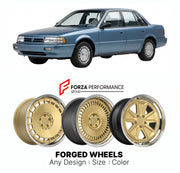 FORGED WHEELS RIMS for EAGLE MEDALLION 1990 - 1990

Custom forged wheels for Eagle Medallion 1990 - 1990. Made-to-order monoblock, 2-piece and 3-piece rims in custom sizes, offsets, colors and finishes with guaranteed fitment.

We manufacture premium quality forged wheels rims for Eagle Medallion 1990 - 1990 in any design, size, color.

THIS WHEEL DESIGN CAN BE CUSTOM-MADE FOR YOUR CAR IN ANY SIZE AND COLOR OPTIONS
Available in monoblock, 2-piece, 3-piece, duoblock, beadlock
3D wheel renderings are provided