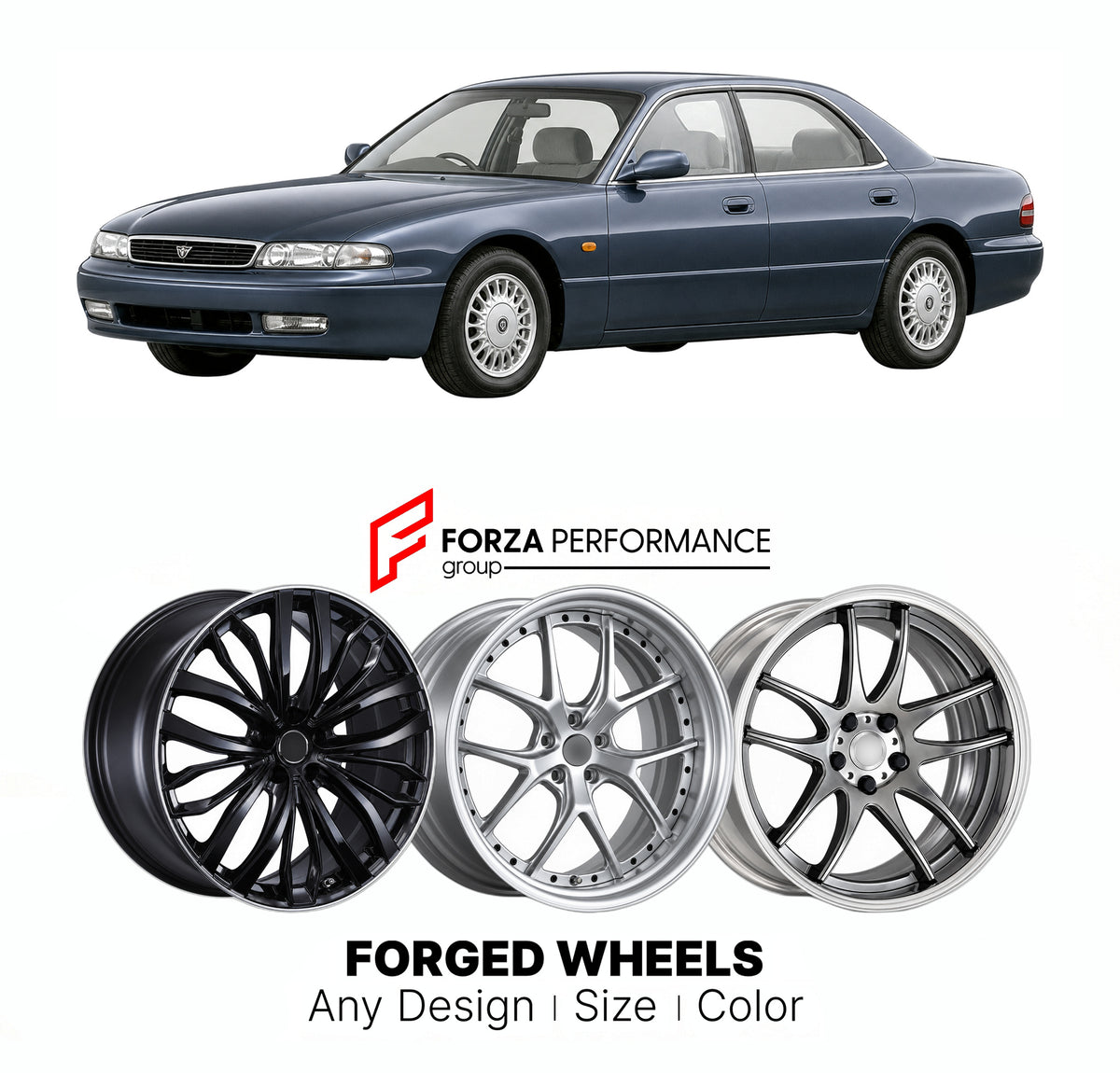 CUSTOM CLASSIC VINTAGE RESTOMOD RETRO OLD SCHOOL FORGED WHEELS RIMS for EUNOS 800 TA 1993 - 1997

Custom forged wheels for Eunos 800 TA 1993 - 1997. Classic, vintage, restomod and retro JDM wheel designs made to order in custom sizes, offsets, colors and finishes with guaranteed fitment.

We manufacture premium quality forged wheels rims for Eunos 800 TA 1993 - 1997 in any design, size, color.

JDM WHEEL DESIGNS: our Japanese collection for sedans and wagons includes designs inspired by Weds Kranze, Leon Ha