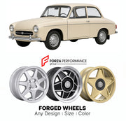 CUSTOM CLASSIC VINTAGE RESTOMOD RETRO OLD SCHOOL FORGED WHEELS RIMS for FSM SYRENA 105 1972 - 1983

Custom forged wheels for FSM Syrena 105 1972 - 1983. Classic, vintage, restomod wheel designs made to order in custom sizes, offsets, colors and finishes.

We manufacture premium quality forged wheels rims for FSM Syrena 105 1972 - 1983 in any design, size, color.

THIS WHEEL DESIGN CAN BE CUSTOM-MADE FOR YOUR CAR IN ANY SIZE AND COLOR OPTIONS
Available in monoblock, 2-piece, 3-piece, duoblock, beadlock
3D wh