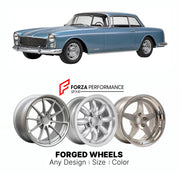 CUSTOM CLASSIC VINTAGE RESTOMOD RETRO OLD SCHOOL FORGED WHEELS RIMS for FACEL VEGA FACEL II 1961 - 1964

Custom forged wheels for Facel Vega Facel II 1961 - 1964. Classic, vintage, restomod wheel designs made to order in custom sizes, offsets, colors and finishes.

We manufacture premium quality forged wheels rims for Facel Vega Facel II 1961 - 1964 in any design, size, color.

THIS WHEEL DESIGN CAN BE CUSTOM-MADE FOR YOUR CAR IN ANY SIZE AND COLOR OPTIONS
Available in monoblock, 2-piece, 3-piece, duoblock,