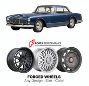 CUSTOM CLASSIC VINTAGE RESTOMOD RETRO OLD SCHOOL FORGED WHEELS RIMS for FACEL VEGA HK500 1959 - 1961

Custom forged wheels for Facel Vega HK500 1959 - 1961. Classic, vintage, restomod wheel designs made to order in custom sizes, offsets, colors and finishes.

We manufacture premium quality forged wheels rims for Facel Vega HK500 1959 - 1961 in any design, size, color.

THIS WHEEL DESIGN CAN BE CUSTOM-MADE FOR YOUR CAR IN ANY SIZE AND COLOR OPTIONS
Available in monoblock, 2-piece, 3-piece, duoblock, beadlock