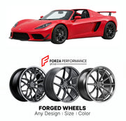 FORGED WHEELS RIMS for FACTORY FIVE 818 818R MID-ENGINE KIT 2013+

Custom forged wheels for Factory Five 818 818R Mid-Engine Kit 2013+. Made-to-order monoblock, 2-piece and 3-piece rims in custom sizes, offsets, colors and finishes with guaranteed fitment.

We manufacture premium quality forged wheels rims for Factory Five 818 818R Mid-Engine Kit 2013+ in any design, size, color.

THIS WHEEL DESIGN CAN BE CUSTOM-MADE FOR YOUR CAR IN ANY SIZE AND COLOR OPTIONS
Available in monoblock, 2-piece, 3-piece, duoblo