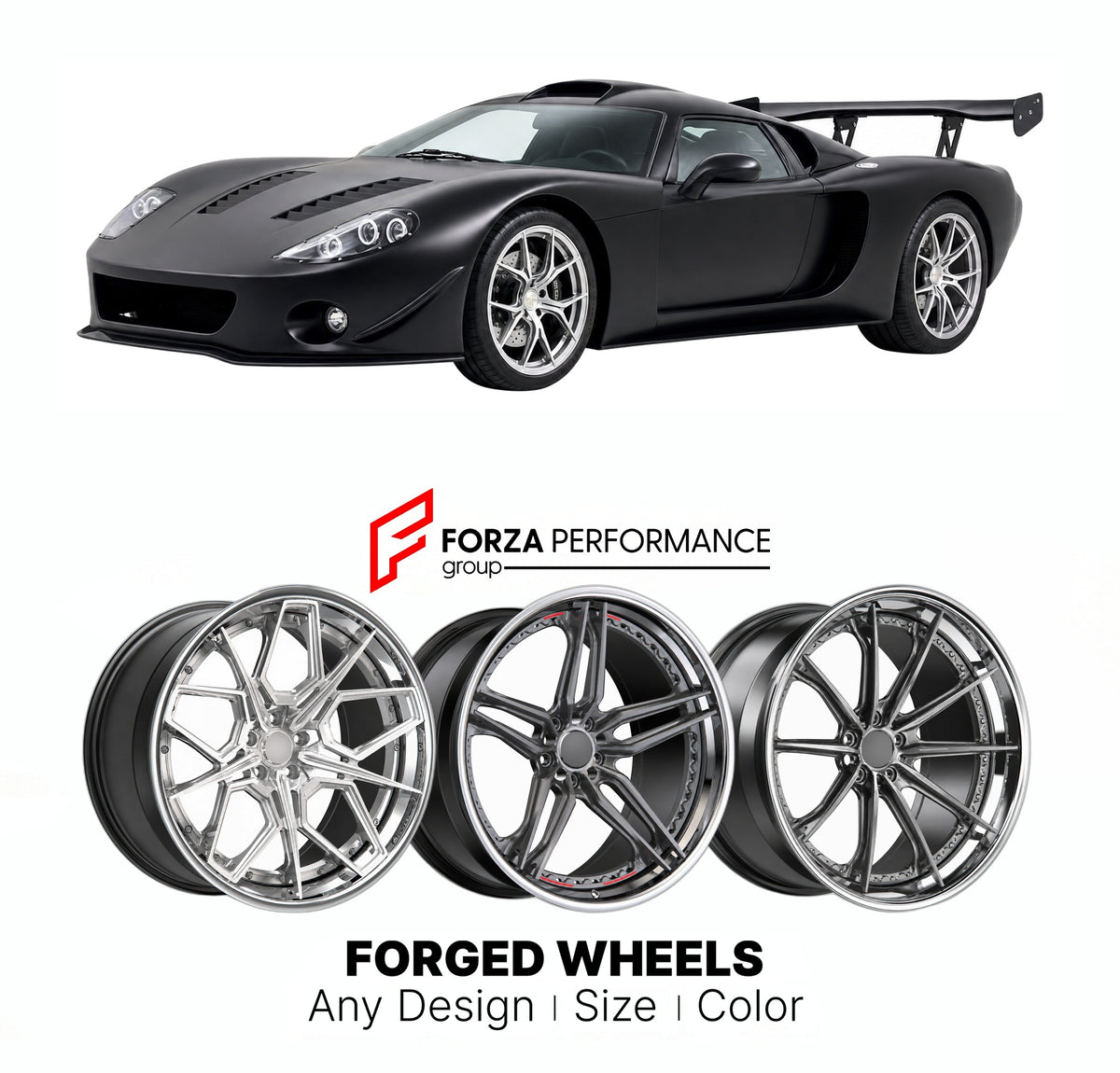 FORGED WHEELS RIMS for FACTORY FIVE GTM 2007 - 2019

Custom forged wheels for Factory Five GTM 2007 - 2019. Made-to-order monoblock, 2-piece and 3-piece rims in custom sizes, offsets, colors and finishes with guaranteed fitment.

We manufacture premium quality forged wheels rims for Factory Five GTM 2007 - 2019 in any design, size, color.

THIS WHEEL DESIGN CAN BE CUSTOM-MADE FOR YOUR CAR IN ANY SIZE AND COLOR OPTIONS
Available in monoblock, 2-piece, 3-piece, duoblock, beadlock
3D wheel renderings are provi