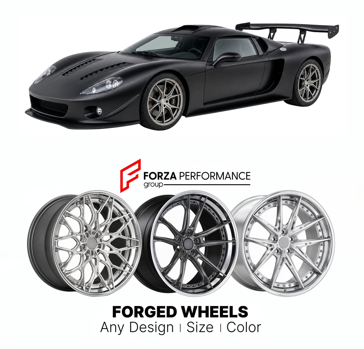 FORGED WHEELS RIMS for FACTORY FIVE GTM TRACK 2007 - 2020

Custom forged wheels for Factory Five GTM Track 2007 - 2020. Made-to-order monoblock, 2-piece and 3-piece rims in custom sizes, offsets, colors and finishes with guaranteed fitment.

We manufacture premium quality forged wheels rims for Factory Five GTM Track 2007 - 2020 in any design, size, color.

THIS WHEEL DESIGN CAN BE CUSTOM-MADE FOR YOUR CAR IN ANY SIZE AND COLOR OPTIONS
Available in monoblock, 2-piece, 3-piece, duoblock, beadlock
3D wheel re