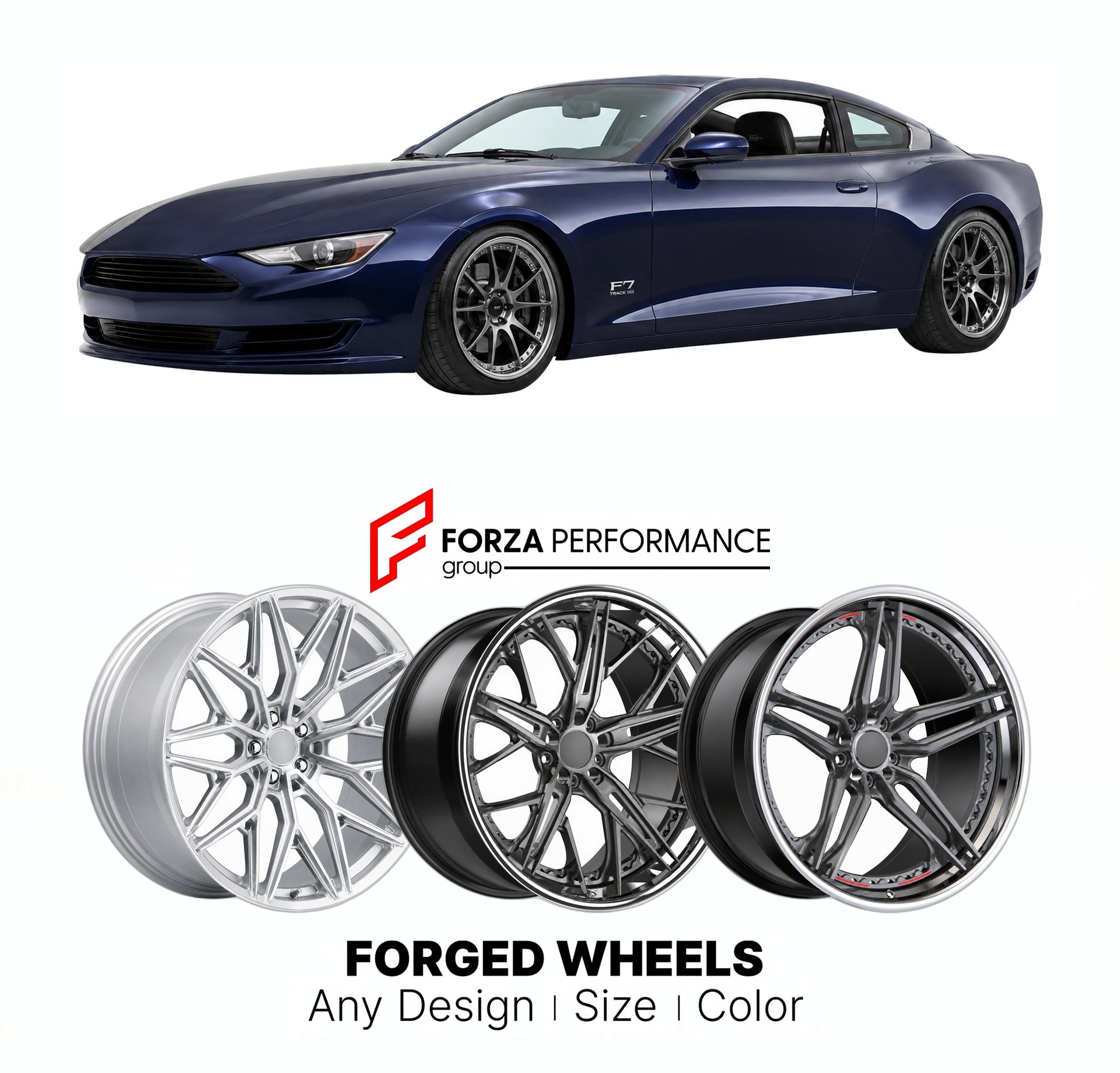 FORGED WHEELS RIMS for FALCON F7 TRACK EDITION 2012 - 2016

Custom forged wheels for Falcon F7 Track Edition 2012 - 2016. Made-to-order monoblock, 2-piece and 3-piece rims in custom sizes, offsets, colors and finishes with guaranteed fitment.

We manufacture premium quality forged wheels rims for Falcon F7 Track Edition 2012 - 2016 in any design, size, color.

THIS WHEEL DESIGN CAN BE CUSTOM-MADE FOR YOUR CAR IN ANY SIZE AND COLOR OPTIONS
Available in monoblock, 2-piece, 3-piece, duoblock, beadlock
3D wheel