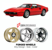 CUSTOM CLASSIC VINTAGE RESTOMOD RETRO OLD SCHOOL FORGED WHEELS RIMS for FERRARI 308 GTB GTS 1975 - 1985

Custom forged wheels for Ferrari 308 GTB GTS 1975 - 1985. Classic, vintage, restomod wheel designs made to order in custom sizes, offsets, colors and finishes.

We manufacture premium quality forged wheels rims for Ferrari 308 GTB GTS 1975 - 1985 in any design, size, color.

THIS WHEEL DESIGN CAN BE CUSTOM-MADE FOR YOUR CAR IN ANY SIZE AND COLOR OPTIONS
Available in monoblock, 2-piece, 3-piece, duoblock,