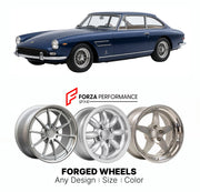 CUSTOM CLASSIC VINTAGE RESTOMOD RETRO OLD SCHOOL FORGED WHEELS RIMS for FERRARI 330 GT 2+2 1964 - 1967

Custom forged wheels for Ferrari 330 GT 2+2 1964 - 1967. Classic, vintage, restomod wheel designs made to order in custom sizes, offsets, colors and finishes.

We manufacture premium quality forged wheels rims for Ferrari 330 GT 2+2 1964 - 1967 in any design, size, color.

THIS WHEEL DESIGN CAN BE CUSTOM-MADE FOR YOUR CAR IN ANY SIZE AND COLOR OPTIONS
Available in monoblock, 2-piece, 3-piece, duoblock, be