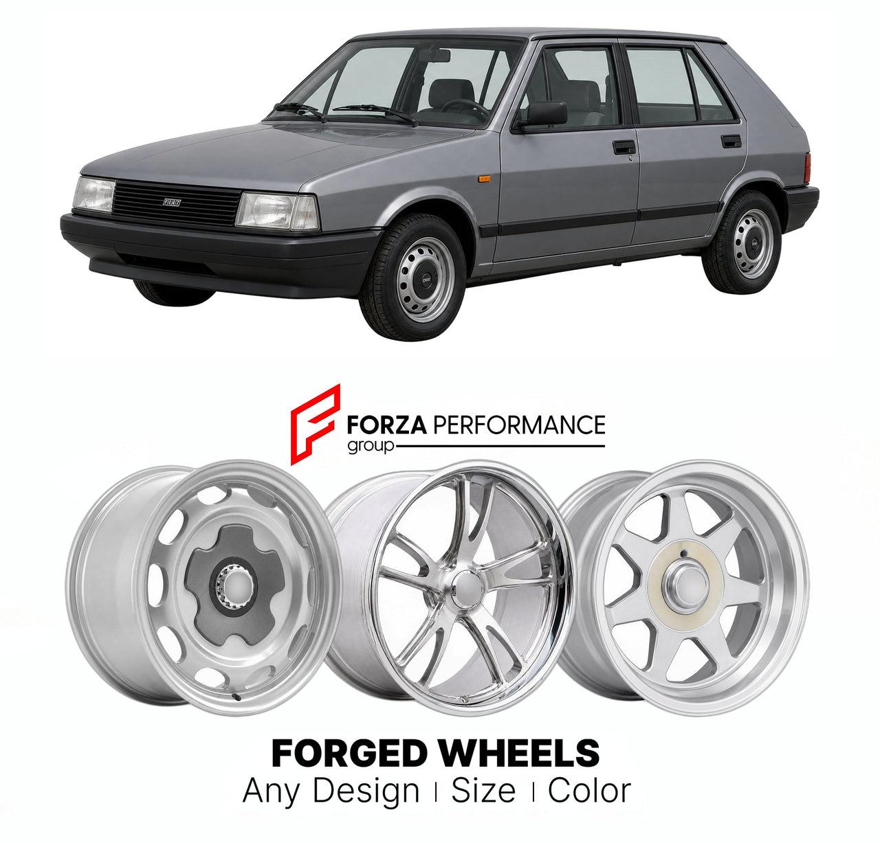 CUSTOM CLASSIC VINTAGE RESTOMOD RETRO OLD SCHOOL FORGED WHEELS RIMS for FIAT CROMA TYPE FOUR 1985 - 1996

Custom forged wheels for Fiat Croma Type Four 1985 - 1996. Classic, vintage, restomod wheel designs made to order in custom sizes, offsets, colors and finishes.

We manufacture premium quality forged wheels rims for Fiat Croma Type Four 1985 - 1996 in any design, size, color.

THIS WHEEL DESIGN CAN BE CUSTOM-MADE FOR YOUR CAR IN ANY SIZE AND COLOR OPTIONS
Available in monoblock, 2-piece, 3-piece, duoblo