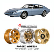 CUSTOM CLASSIC VINTAGE RESTOMOD RETRO OLD SCHOOL FORGED WHEELS RIMS for FIAT DINO BERLINETTA SPECIALE BY PININFARINA 1968 - 1962

Custom forged wheels for Fiat Dino Berlinetta Speciale by Pininfarina 1968 - 1962. Classic, vintage, restomod wheel designs made to order in custom sizes, offsets, colors and finishes.

We manufacture premium quality forged wheels rims for Fiat Dino Berlinetta Speciale by Pininfarina 1968 - 1962 in any design, size, color.

THIS WHEEL DESIGN CAN BE CUSTOM-MADE FOR YOUR CAR IN ANY