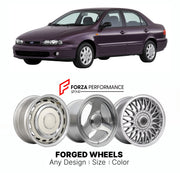 CUSTOM CLASSIC VINTAGE RESTOMOD RETRO OLD SCHOOL FORGED WHEELS RIMS for FIAT MAREA 1996 - 2003

Custom forged wheels for Fiat Marea 1996 - 2003. Classic, vintage, restomod wheel designs made to order in custom sizes, offsets, colors and finishes.

We manufacture premium quality forged wheels rims for Fiat Marea 1996 - 2003 in any design, size, color.

THIS WHEEL DESIGN CAN BE CUSTOM-MADE FOR YOUR CAR IN ANY SIZE AND COLOR OPTIONS
Available in monoblock, 2-piece, 3-piece, duoblock, beadlock
3D wheel renderin