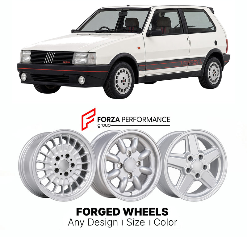 CUSTOM CLASSIC VINTAGE RESTOMOD RETRO OLD SCHOOL FORGED WHEELS RIMS for FIAT UNO TURBO I.E. 1985 - 1994