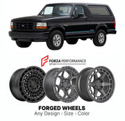 FORGED WHEELS RIMS for FORD BRONCO NITE 1992 - 1996

Custom forged wheels for Ford Bronco Nite 1992 - 1996. Made-to-order monoblock, 2-piece and 3-piece rims in custom sizes, offsets, colors and finishes with guaranteed fitment.

We manufacture premium quality forged wheels rims for Ford Bronco Nite 1992 - 1996 in any design, size, color.

THIS WHEEL DESIGN CAN BE CUSTOM-MADE FOR YOUR CAR IN ANY SIZE AND COLOR OPTIONS
Available in monoblock, 2-piece, 3-piece, duoblock, beadlock
3D wheel renderings are provi