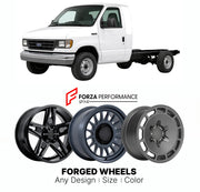 FORGED WHEELS RIMS for FORD E-SERIES CUTAWAY 1992+

Custom forged wheels for Ford E-Series Cutaway 1992+. Made-to-order monoblock, 2-piece and 3-piece rims in custom sizes, offsets, colors and finishes with guaranteed fitment.

We manufacture premium quality forged wheels rims for Ford E-Series Cutaway 1992+ in any design, size, color.

THIS WHEEL DESIGN CAN BE CUSTOM-MADE FOR YOUR CAR IN ANY SIZE AND COLOR OPTIONS
Available in monoblock, 2-piece, 3-piece, duoblock, beadlock
3D wheel renderings are provided