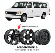 FORGED WHEELS RIMS for FORD E-SERIES E-250 1992+

Custom forged wheels for Ford E-Series E-250 1992+. Made-to-order monoblock, 2-piece and 3-piece rims in custom sizes, offsets, colors and finishes with guaranteed fitment.

We manufacture premium quality forged wheels rims for Ford E-Series E-250 1992+ in any design, size, color.

THIS WHEEL DESIGN CAN BE CUSTOM-MADE FOR YOUR CAR IN ANY SIZE AND COLOR OPTIONS
Available in monoblock, 2-piece, 3-piece, duoblock, beadlock
3D wheel renderings are provided accor