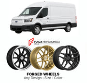 FORGED WHEELS RIMS for FORD E-TRANSIT ELECTRIC FULL-SIZE VAN 2022+

Custom forged wheels for Ford E-Transit Electric Full-Size Van 2022+. Made-to-order monoblock, 2-piece and 3-piece rims in custom sizes, offsets, colors and finishes with guaranteed fitment.

We manufacture premium quality forged wheels rims for Ford E-Transit Electric Full-Size Van 2022+ in any design, size, color.

THIS WHEEL DESIGN CAN BE CUSTOM-MADE FOR YOUR CAR IN ANY SIZE AND COLOR OPTIONS
Available in monoblock, 2-piece, 3-piece, duo