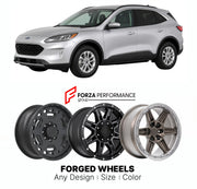 FORGED WHEELS RIMS for FORD ESCAPE 2020+

Custom forged wheels for Ford Escape 2020+. Made-to-order monoblock, 2-piece and 3-piece rims in custom sizes, offsets, colors and finishes with guaranteed fitment.

We manufacture premium quality forged wheels rims for Ford Escape 2020+ in any design, size, color.

THIS WHEEL DESIGN CAN BE CUSTOM-MADE FOR YOUR CAR IN ANY SIZE AND COLOR OPTIONS
Available in monoblock, 2-piece, 3-piece, duoblock, beadlock
3D wheel renderings are provided according to the exact dimens