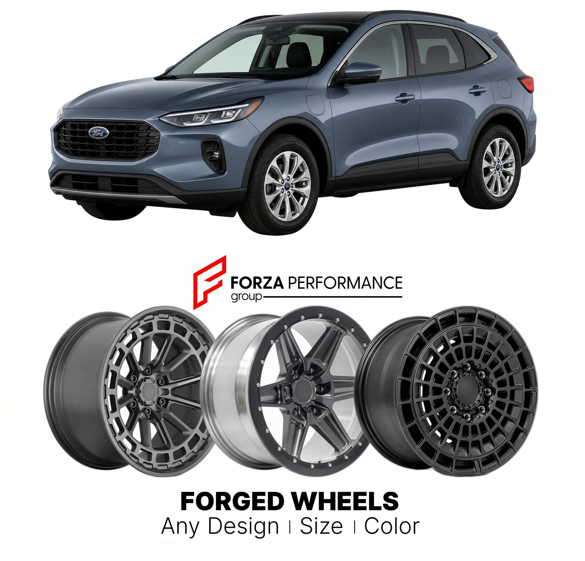 FORGED WHEELS RIMS for FORD ESCAPE PLUG-IN HYBRID 2001+

Custom forged wheels for Ford Escape Plug-In Hybrid 2001+. Made-to-order monoblock, 2-piece and 3-piece rims in custom sizes, offsets, colors and finishes with guaranteed fitment.

We manufacture premium quality forged wheels rims for Ford Escape Plug-In Hybrid 2001+ in any design, size, color.

THIS WHEEL DESIGN CAN BE CUSTOM-MADE FOR YOUR CAR IN ANY SIZE AND COLOR OPTIONS
Available in monoblock, 2-piece, 3-piece, duoblock, beadlock
3D wheel renderin