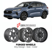 FORGED WHEELS RIMS for FORD ESCAPE ST-LINE 2001+

Custom forged wheels for Ford Escape ST-Line 2001+. Made-to-order monoblock, 2-piece and 3-piece rims in custom sizes, offsets, colors and finishes with guaranteed fitment.

We manufacture premium quality forged wheels rims for Ford Escape ST-Line 2001+ in any design, size, color.

THIS WHEEL DESIGN CAN BE CUSTOM-MADE FOR YOUR CAR IN ANY SIZE AND COLOR OPTIONS
Available in monoblock, 2-piece, 3-piece, duoblock, beadlock
3D wheel renderings are provided accor