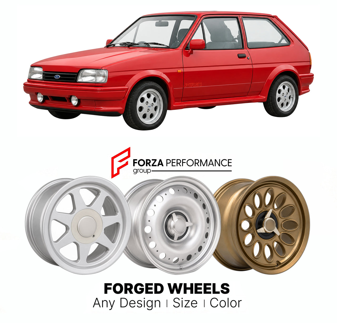 CUSTOM CLASSIC VINTAGE RESTOMOD RETRO OLD SCHOOL FORGED WHEELS RIMS for FORD EUROPE FIESTA PUMA XR2I 1989 - 1994

Custom forged wheels for Ford Europe Fiesta Puma XR2i 1989 - 1994. Classic, vintage, restomod wheel designs made to order in custom sizes, offsets, colors and finishes.

We manufacture premium quality forged wheels rims for Ford Europe Fiesta Puma XR2i 1989 - 1994 in any design, size, color.

THIS WHEEL DESIGN CAN BE CUSTOM-MADE FOR YOUR CAR IN ANY SIZE AND COLOR OPTIONS
Available in monoblock, 