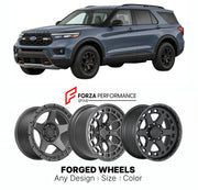 FORGED WHEELS RIMS for FORD EXPLORER TREMOR 2020+

Custom forged wheels for Ford Explorer Tremor 2020+. Made-to-order monoblock, 2-piece and 3-piece rims in custom sizes, offsets, colors and finishes with guaranteed fitment.

We manufacture premium quality forged wheels rims for Ford Explorer Tremor 2020+ in any design, size, color.

THIS WHEEL DESIGN CAN BE CUSTOM-MADE FOR YOUR CAR IN ANY SIZE AND COLOR OPTIONS
Available in monoblock, 2-piece, 3-piece, duoblock, beadlock
3D wheel renderings are provided ac