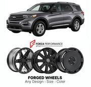 FORGED WHEELS RIMS for FORD EXPLORER XLT 2020+

Custom forged wheels for Ford Explorer XLT 2020+. Made-to-order monoblock, 2-piece and 3-piece rims in custom sizes, offsets, colors and finishes with guaranteed fitment.

We manufacture premium quality forged wheels rims for Ford Explorer XLT 2020+ in any design, size, color.

THIS WHEEL DESIGN CAN BE CUSTOM-MADE FOR YOUR CAR IN ANY SIZE AND COLOR OPTIONS
Available in monoblock, 2-piece, 3-piece, duoblock, beadlock
3D wheel renderings are provided according t