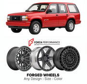 FORGED WHEELS RIMS for FORD EXPLORER XL 1991 - 2001

Custom forged wheels for Ford Explorer XL 1991 - 2001. Made-to-order monoblock, 2-piece and 3-piece rims in custom sizes, offsets, colors and finishes with guaranteed fitment.

We manufacture premium quality forged wheels rims for Ford Explorer XL 1991 - 2001 in any design, size, color.

THIS WHEEL DESIGN CAN BE CUSTOM-MADE FOR YOUR CAR IN ANY SIZE AND COLOR OPTIONS
Available in monoblock, 2-piece, 3-piece, duoblock, beadlock
3D wheel renderings are provi