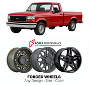 FORGED WHEELS RIMS for FORD F-150 1990 - 1996

Custom forged wheels for Ford F-150 1990 - 1996. Made-to-order monoblock, 2-piece and 3-piece rims in custom sizes, offsets, colors and finishes with guaranteed fitment.

We manufacture premium quality forged wheels rims for Ford F-150 1990 - 1996 in any design, size, color.

THIS WHEEL DESIGN CAN BE CUSTOM-MADE FOR YOUR CAR IN ANY SIZE AND COLOR OPTIONS
Available in monoblock, 2-piece, 3-piece, duoblock, beadlock
3D wheel renderings are provided according to t