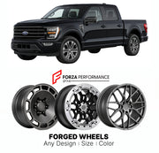 FORGED WHEELS RIMS for FORD F-150 2021+

Custom forged wheels for Ford F-150 2021+. Made-to-order monoblock, 2-piece and 3-piece rims in custom sizes, offsets, colors and finishes with guaranteed fitment.

We manufacture premium quality forged wheels rims for Ford F-150 2021+ in any design, size, color.

THIS WHEEL DESIGN CAN BE CUSTOM-MADE FOR YOUR CAR IN ANY SIZE AND COLOR OPTIONS
Available in monoblock, 2-piece, 3-piece, duoblock, beadlock
3D wheel renderings are provided according to the exact dimension