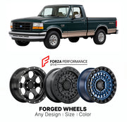 FORGED WHEELS RIMS for FORD F-150 EDDIE BAUER 1992 - 1996

Custom forged wheels for Ford F-150 Eddie Bauer 1992 - 1996. Made-to-order monoblock, 2-piece and 3-piece rims in custom sizes, offsets, colors and finishes with guaranteed fitment.

We manufacture premium quality forged wheels rims for Ford F-150 Eddie Bauer 1992 - 1996 in any design, size, color.

THIS WHEEL DESIGN CAN BE CUSTOM-MADE FOR YOUR CAR IN ANY SIZE AND COLOR OPTIONS
Available in monoblock, 2-piece, 3-piece, duoblock, beadlock
3D wheel re