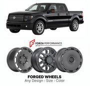 FORGED WHEELS RIMS for FORD F-150 HARLEY-DAVIDSON EDITION 2009 - 2014

Custom forged wheels for Ford F-150 Harley-Davidson Edition 2009 - 2014. Made-to-order monoblock, 2-piece and 3-piece rims in custom sizes, offsets, colors and finishes with guaranteed fitment.

We manufacture premium quality forged wheels rims for Ford F-150 Harley-Davidson Edition 2009 - 2014 in any design, size, color.

THIS WHEEL DESIGN CAN BE CUSTOM-MADE FOR YOUR CAR IN ANY SIZE AND COLOR OPTIONS
Available in monoblock, 2-piece, 3-p