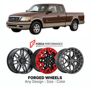 FORGED WHEELS RIMS for FORD F-150 KING RANCH 1997 - 2003

Custom forged wheels for Ford F-150 King Ranch 1997 - 2003. Made-to-order monoblock, 2-piece and 3-piece rims in custom sizes, offsets, colors and finishes with guaranteed fitment.

We manufacture premium quality forged wheels rims for Ford F-150 King Ranch 1997 - 2003 in any design, size, color.

THIS WHEEL DESIGN CAN BE CUSTOM-MADE FOR YOUR CAR IN ANY SIZE AND COLOR OPTIONS
Available in monoblock, 2-piece, 3-piece, duoblock, beadlock
3D wheel rende
