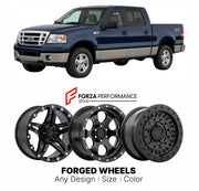 FORGED WHEELS RIMS for FORD F-150 LARIAT 2004 - 2008

Custom forged wheels for Ford F-150 Lariat 2004 - 2008. Made-to-order monoblock, 2-piece and 3-piece rims in custom sizes, offsets, colors and finishes with guaranteed fitment.

We manufacture premium quality forged wheels rims for Ford F-150 Lariat 2004 - 2008 in any design, size, color.

THIS WHEEL DESIGN CAN BE CUSTOM-MADE FOR YOUR CAR IN ANY SIZE AND COLOR OPTIONS
Available in monoblock, 2-piece, 3-piece, duoblock, beadlock
3D wheel renderings are pr