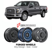 FORGED WHEELS RIMS for FORD F-150 XLT 2015 - 2020

Custom forged wheels for Ford F-150 XLT 2015 - 2020. Made-to-order monoblock, 2-piece and 3-piece rims in custom sizes, offsets, colors and finishes with guaranteed fitment.

We manufacture premium quality forged wheels rims for Ford F-150 XLT 2015 - 2020 in any design, size, color.

THIS WHEEL DESIGN CAN BE CUSTOM-MADE FOR YOUR CAR IN ANY SIZE AND COLOR OPTIONS
Available in monoblock, 2-piece, 3-piece, duoblock, beadlock
3D wheel renderings are provided ac