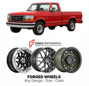 FORGED WHEELS RIMS for FORD F-150 XL 1992 - 1996

Custom forged wheels for Ford F-150 XL 1992 - 1996. Made-to-order monoblock, 2-piece and 3-piece rims in custom sizes, offsets, colors and finishes with guaranteed fitment.

We manufacture premium quality forged wheels rims for Ford F-150 XL 1992 - 1996 in any design, size, color.

THIS WHEEL DESIGN CAN BE CUSTOM-MADE FOR YOUR CAR IN ANY SIZE AND COLOR OPTIONS
Available in monoblock, 2-piece, 3-piece, duoblock, beadlock
3D wheel renderings are provided accor