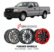 FORGED WHEELS RIMS for FORD F-150 XL 2004 - 2008

Custom forged wheels for Ford F-150 XL 2004 - 2008. Made-to-order monoblock, 2-piece and 3-piece rims in custom sizes, offsets, colors and finishes with guaranteed fitment.

We manufacture premium quality forged wheels rims for Ford F-150 XL 2004 - 2008 in any design, size, color.

THIS WHEEL DESIGN CAN BE CUSTOM-MADE FOR YOUR CAR IN ANY SIZE AND COLOR OPTIONS
Available in monoblock, 2-piece, 3-piece, duoblock, beadlock
3D wheel renderings are provided accor