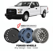 FORGED WHEELS RIMS for FORD F-150 XL 2015 - 2020

Custom forged wheels for Ford F-150 XL 2015 - 2020. Made-to-order monoblock, 2-piece and 3-piece rims in custom sizes, offsets, colors and finishes with guaranteed fitment.

We manufacture premium quality forged wheels rims for Ford F-150 XL 2015 - 2020 in any design, size, color.

THIS WHEEL DESIGN CAN BE CUSTOM-MADE FOR YOUR CAR IN ANY SIZE AND COLOR OPTIONS
Available in monoblock, 2-piece, 3-piece, duoblock, beadlock
3D wheel renderings are provided accor