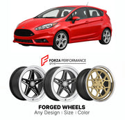 FORGED WHEELS RIMS for FORD FIESTA ST US 2011 - 2019

Custom forged wheels for Ford Fiesta ST US 2011 - 2019. Made-to-order monoblock, 2-piece and 3-piece rims in custom sizes, offsets, colors and finishes with guaranteed fitment.

We manufacture premium quality forged wheels rims for Ford Fiesta ST US 2011 - 2019 in any design, size, color.

THIS WHEEL DESIGN CAN BE CUSTOM-MADE FOR YOUR CAR IN ANY SIZE AND COLOR OPTIONS
Available in monoblock, 2-piece, 3-piece, duoblock, beadlock
3D wheel renderings are pr