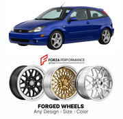 FORGED WHEELS RIMS for FORD FOCUS SVT 2002 - 2004

Custom forged wheels for Ford Focus SVT 2002 - 2004. Made-to-order monoblock, 2-piece and 3-piece rims in custom sizes, offsets, colors and finishes with guaranteed fitment.

We manufacture premium quality forged wheels rims for Ford Focus SVT 2002 - 2004 in any design, size, color.

THIS WHEEL DESIGN CAN BE CUSTOM-MADE FOR YOUR CAR IN ANY SIZE AND COLOR OPTIONS
Available in monoblock, 2-piece, 3-piece, duoblock, beadlock
3D wheel renderings are provided ac