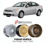 FORGED WHEELS RIMS for FORD FOCUS TITANIUM 2008 - 2018

Custom forged wheels for Ford Focus Titanium 2008 - 2018. Made-to-order monoblock, 2-piece and 3-piece rims in custom sizes, offsets, colors and finishes with guaranteed fitment.

We manufacture premium quality forged wheels rims for Ford Focus Titanium 2008 - 2018 in any design, size, color.

THIS WHEEL DESIGN CAN BE CUSTOM-MADE FOR YOUR CAR IN ANY SIZE AND COLOR OPTIONS
Available in monoblock, 2-piece, 3-piece, duoblock, beadlock
3D wheel renderings 