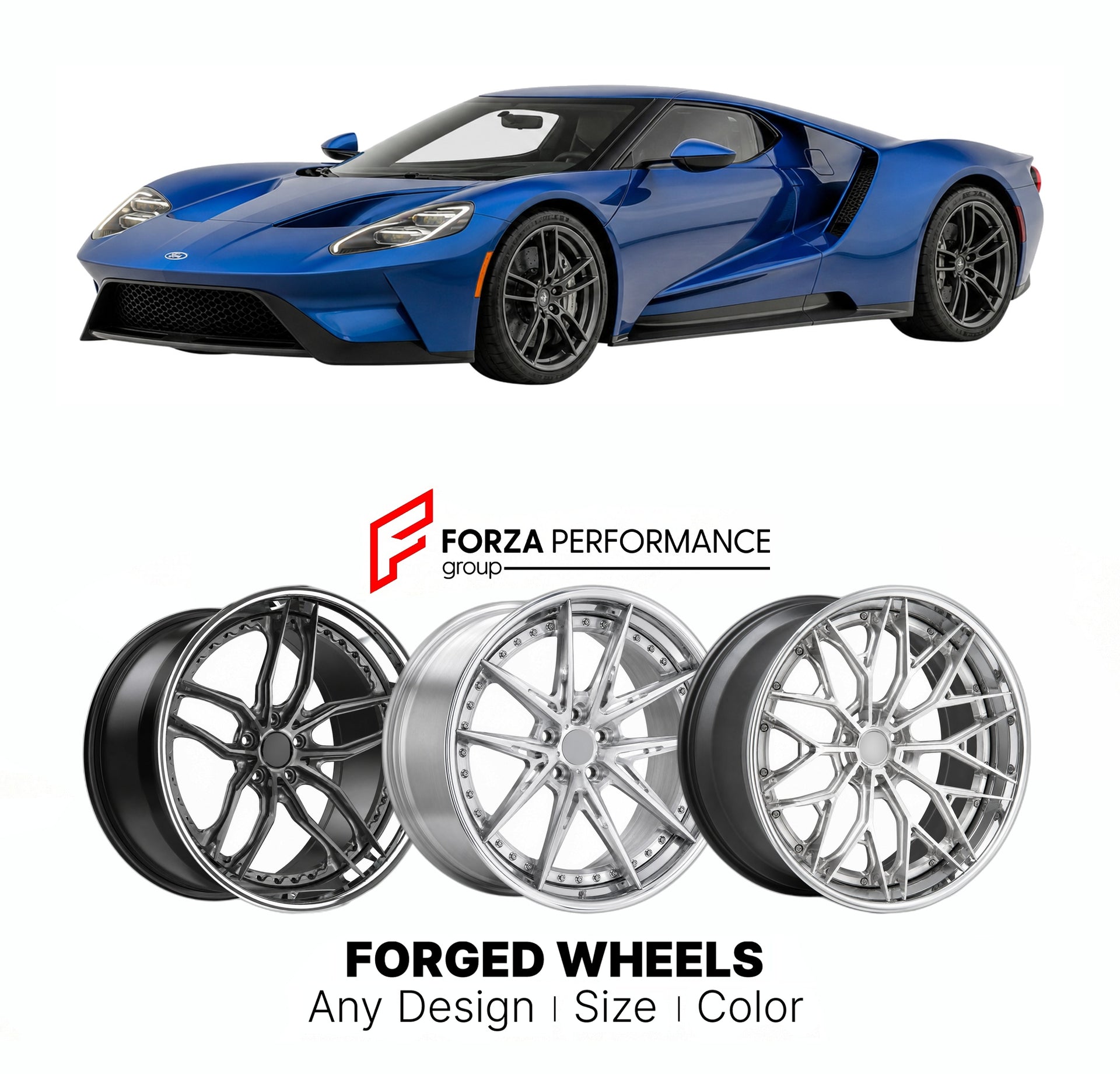 FORGED WHEELS RIMS for FORD GT BASE 2017 - 2022

Custom forged wheels for Ford GT Base 2017 - 2022. Made-to-order monoblock, 2-piece and 3-piece rims in custom sizes, offsets, colors and finishes with guaranteed fitment.

We manufacture premium quality forged wheels rims for Ford GT Base 2017 - 2022 in any design, size, color.

THIS WHEEL DESIGN CAN BE CUSTOM-MADE FOR YOUR CAR IN ANY SIZE AND COLOR OPTIONS
Available in monoblock, 2-piece, 3-piece, duoblock, beadlock
3D wheel renderings are provided accordin