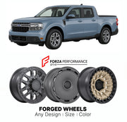 FORGED WHEELS RIMS for FORD MAVERICK LARIAT HYBRID 2022+

Custom forged wheels for Ford Maverick Lariat Hybrid 2022+. Made-to-order monoblock, 2-piece and 3-piece rims in custom sizes, offsets, colors and finishes with guaranteed fitment.

We manufacture premium quality forged wheels rims for Ford Maverick Lariat Hybrid 2022+ in any design, size, color.

THIS WHEEL DESIGN CAN BE CUSTOM-MADE FOR YOUR CAR IN ANY SIZE AND COLOR OPTIONS
Available in monoblock, 2-piece, 3-piece, duoblock, beadlock
3D wheel rende