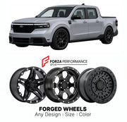 FORGED WHEELS RIMS for FORD MAVERICK LOBO 2022+

Custom forged wheels for Ford Maverick Lobo 2022+. Made-to-order monoblock, 2-piece and 3-piece rims in custom sizes, offsets, colors and finishes with guaranteed fitment.

We manufacture premium quality forged wheels rims for Ford Maverick Lobo 2022+ in any design, size, color.

THIS WHEEL DESIGN CAN BE CUSTOM-MADE FOR YOUR CAR IN ANY SIZE AND COLOR OPTIONS
Available in monoblock, 2-piece, 3-piece, duoblock, beadlock
3D wheel renderings are provided accordin