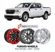 FORGED WHEELS RIMS for FORD MAVERICK XL HYBRID 2022+

Custom forged wheels for Ford Maverick XL Hybrid 2022+. Made-to-order monoblock, 2-piece and 3-piece rims in custom sizes, offsets, colors and finishes with guaranteed fitment.

We manufacture premium quality forged wheels rims for Ford Maverick XL Hybrid 2022+ in any design, size, color.

THIS WHEEL DESIGN CAN BE CUSTOM-MADE FOR YOUR CAR IN ANY SIZE AND COLOR OPTIONS
Available in monoblock, 2-piece, 3-piece, duoblock, beadlock
3D wheel renderings are pr
