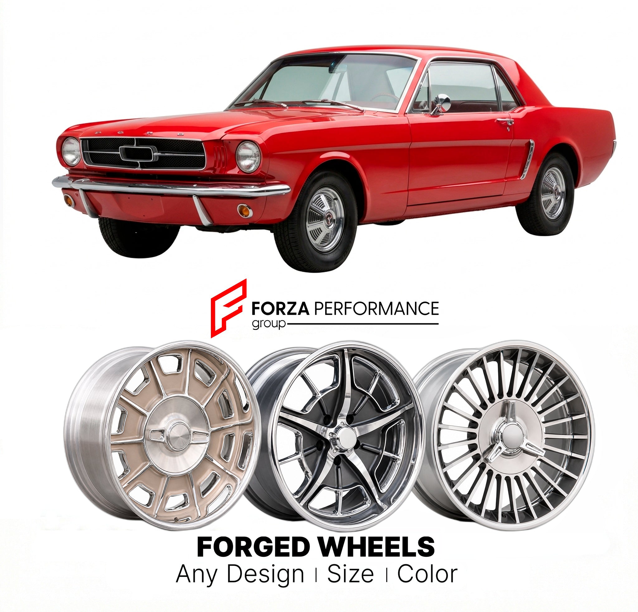 CUSTOM CLASSIC VINTAGE RESTOMOD RETRO OLD SCHOOL FORGED WHEELS RIMS fo