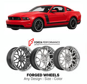 FORGED WHEELS RIMS for FORD MUSTANG BOSS 302 S197 2012 - 2013

Custom forged wheels for Ford Mustang Boss 302 S197 2012 - 2013. Made-to-order monoblock, 2-piece and 3-piece rims in custom sizes, offsets, colors and finishes with guaranteed fitment.

We manufacture premium quality forged wheels rims for Ford Mustang Boss 302 S197 2012 - 2013 in any design, size, color.

THIS WHEEL DESIGN CAN BE CUSTOM-MADE FOR YOUR CAR IN ANY SIZE AND COLOR OPTIONS
Available in monoblock, 2-piece, 3-piece, duoblock, beadlock