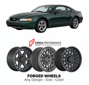 FORGED WHEELS RIMS for FORD MUSTANG BULLITT NEW EDGE SPECIAL EDITION 2001 - 2001

Custom forged wheels for Ford Mustang Bullitt New Edge Special Edition 2001 - 2001. Made-to-order monoblock, 2-piece and 3-piece rims in custom sizes, offsets, colors and finishes with guaranteed fitment.

We manufacture premium quality forged wheels rims for Ford Mustang Bullitt New Edge Special Edition 2001 - 2001 in any design, size, color.

THIS WHEEL DESIGN CAN BE CUSTOM-MADE FOR YOUR CAR IN ANY SIZE AND COLOR OPTIONS
Ava
